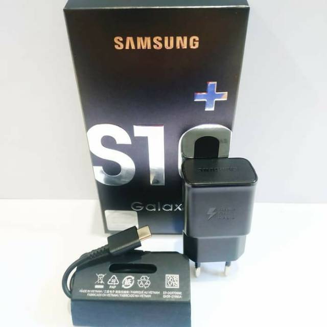 CHARGER SAMSUNG GALAXY S10 S10+ S9 PLUS FAST CHARGING ORIGINAL 100% USB C