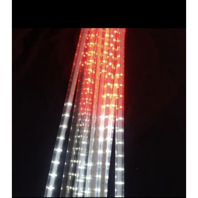 lampu meteor hujan lampu rain outdoor merah putih lampu led dekorasi pohon outdoor
