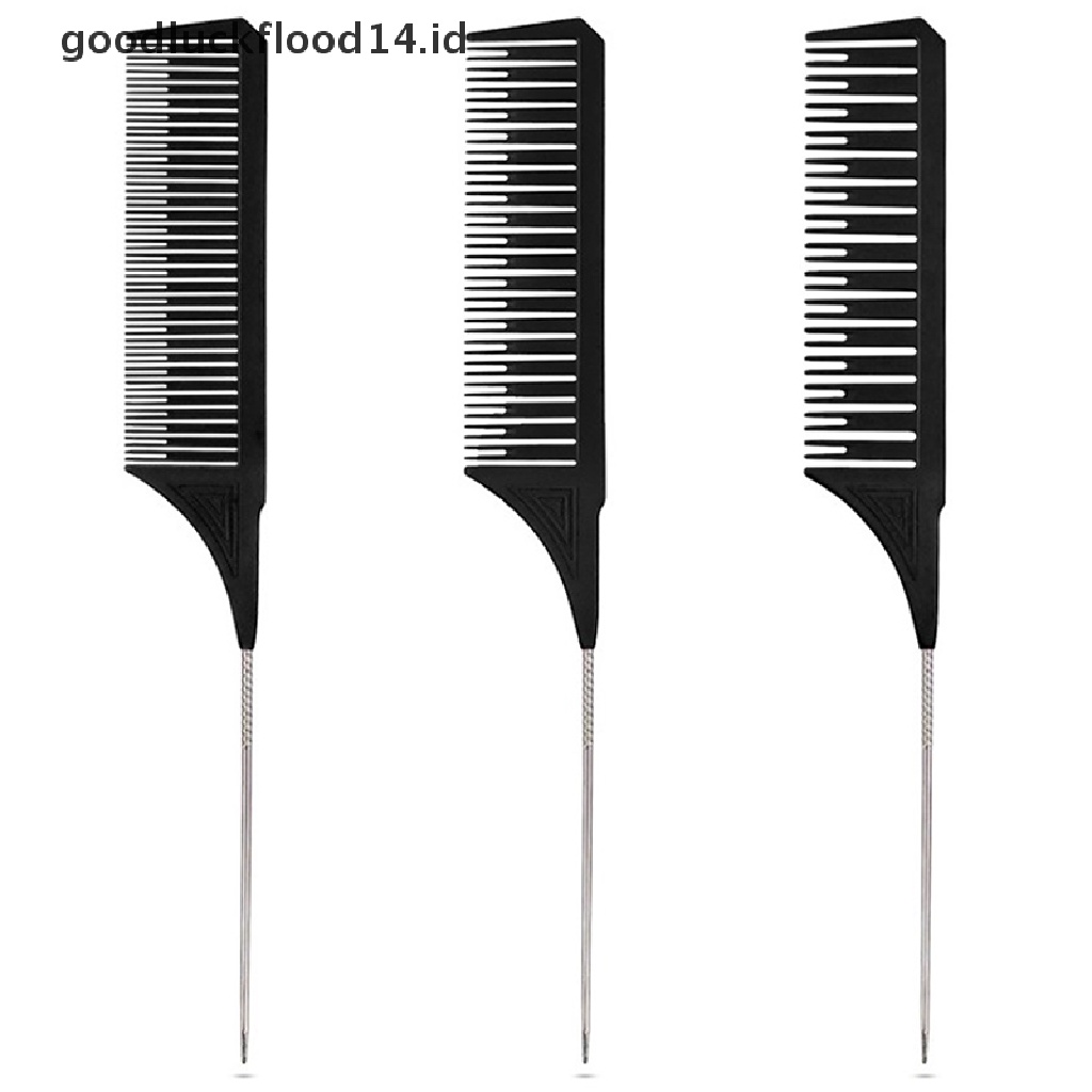 [OOID] Professional Hair Tail Comb Hair Salon High Temperature Anti-static Styling Tool ID