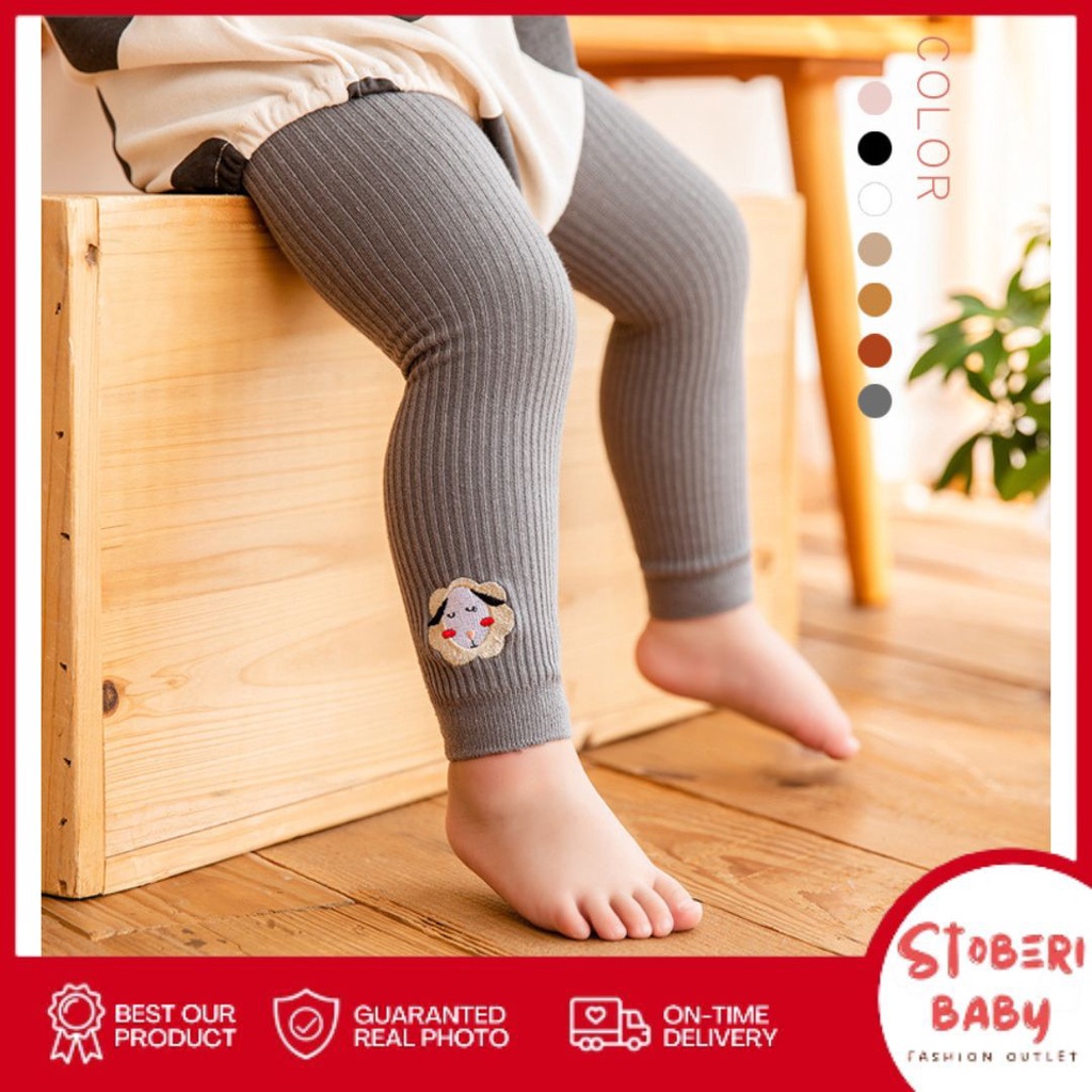 stoberi baby - LEGGING ANIMALS Legging buka kaki bayi / anak import motif warna polos