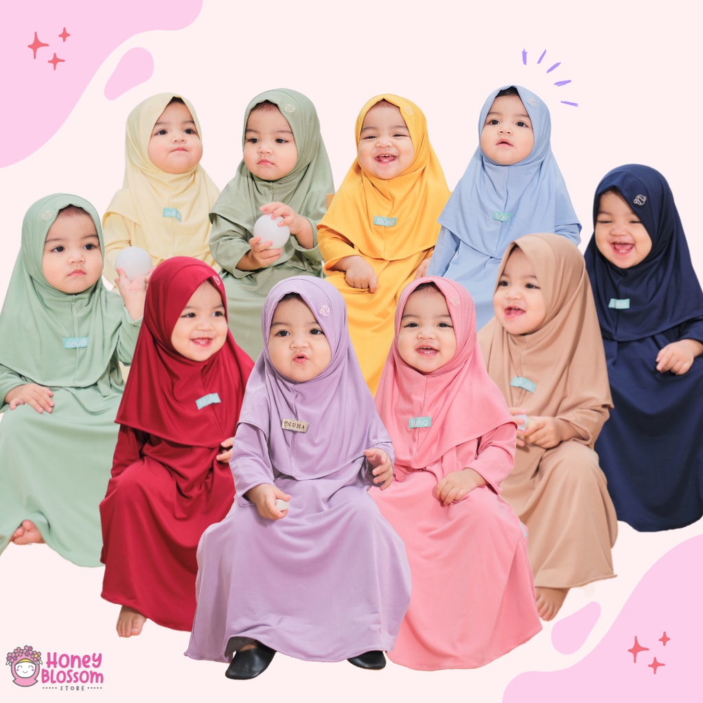 AISKA gamis bayi polos daily nuha / gamis bayi perempuan