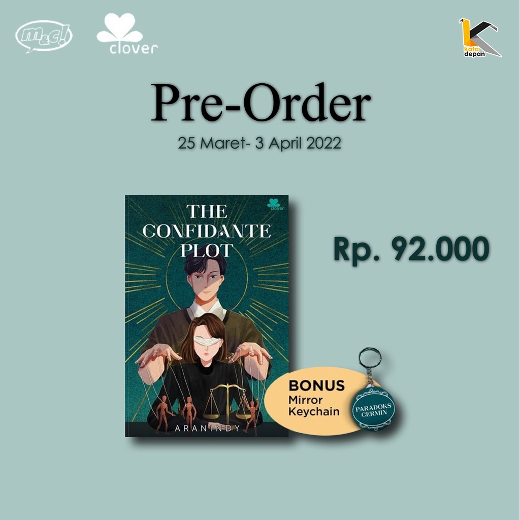 Pre Order THE CONFIDANTE PLOT - Aranindy