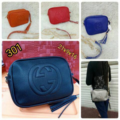 TAS GUCCI HOBO SLING KULIT JERUK