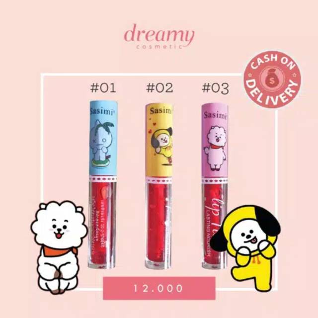 ECER SASIMI LIPTINT KARAKTER BT21