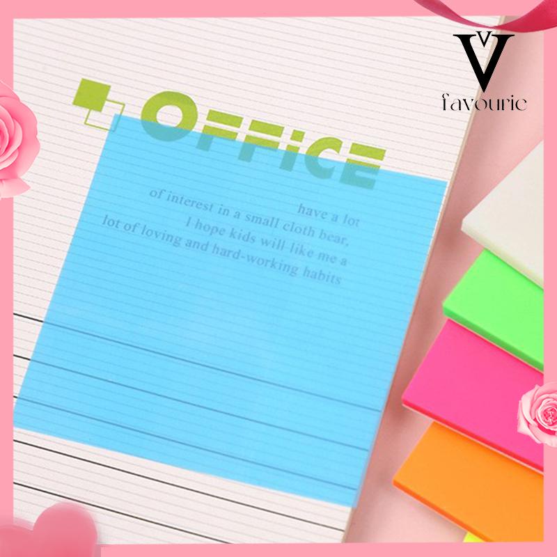 [COD]50PCS Stiker Transparan Fluorescent Tanpa Cover-FA