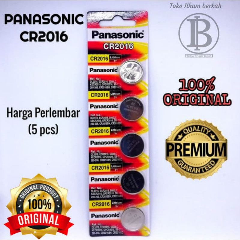 Baterai Panasonic CR2016 ORIGINAL / Panasonic CR 2016 / Battery Lithium CR2016 3 Volt Original