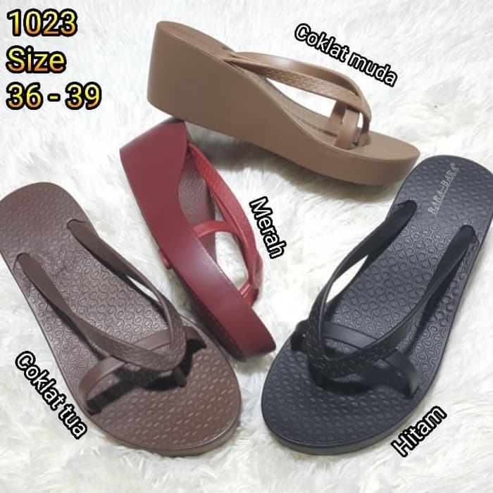1023 sandal wanita wedges barabara bara bara sandal wedges wanita