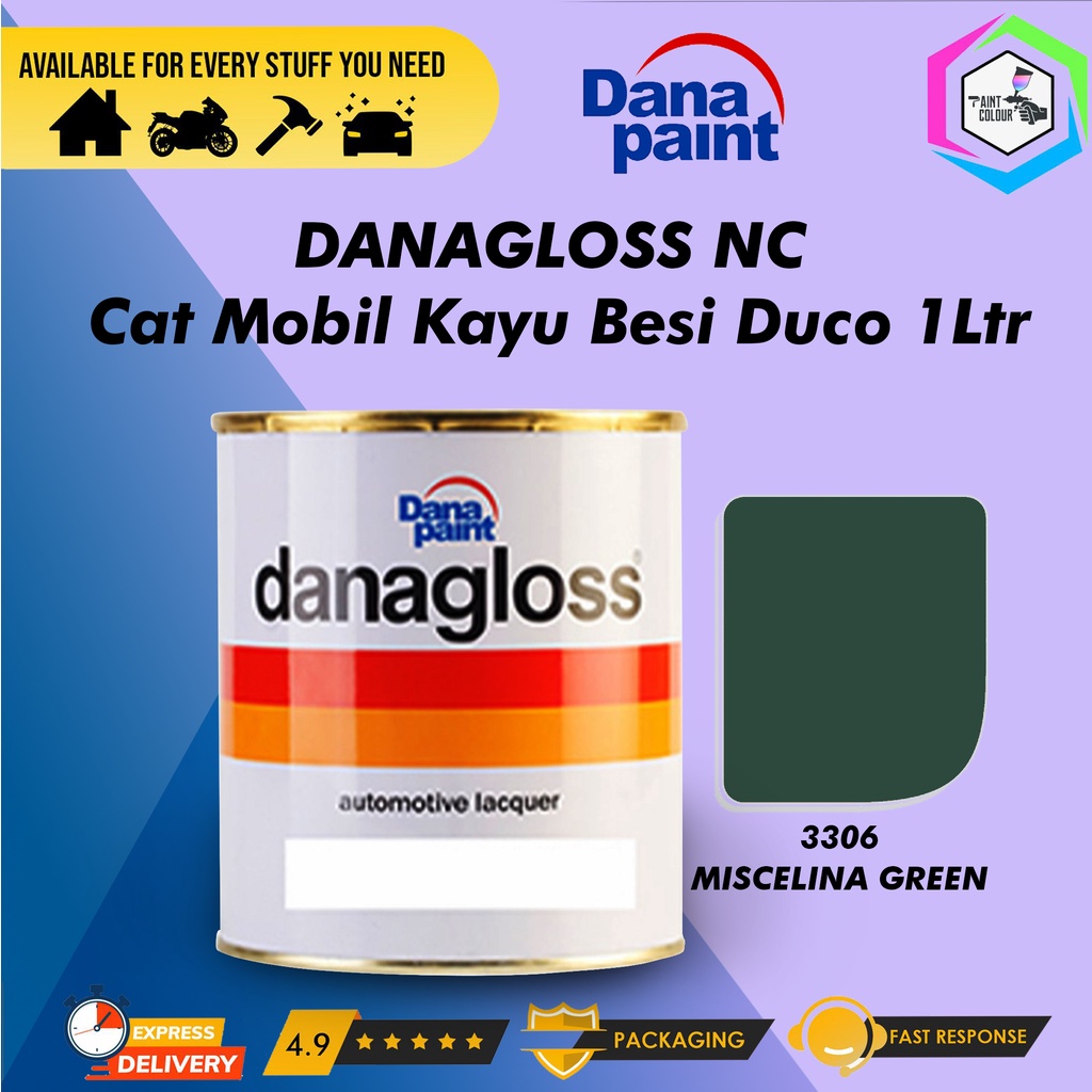 DANAGLOSS NC 3306 MISCELINA GREEN - Cat Mobil Kayu Besi Duco