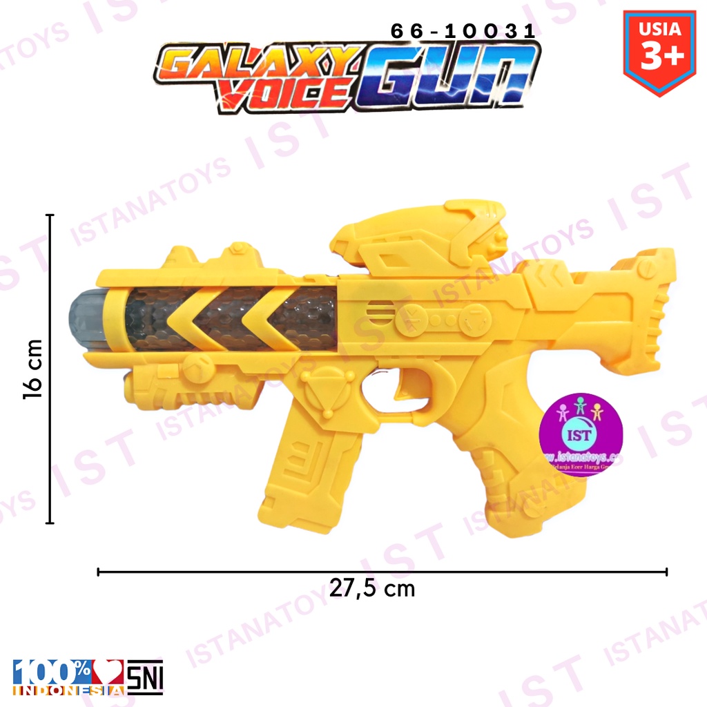 MWN Mainan Anak Galaxy voice gun Pistol Suara 66-10031