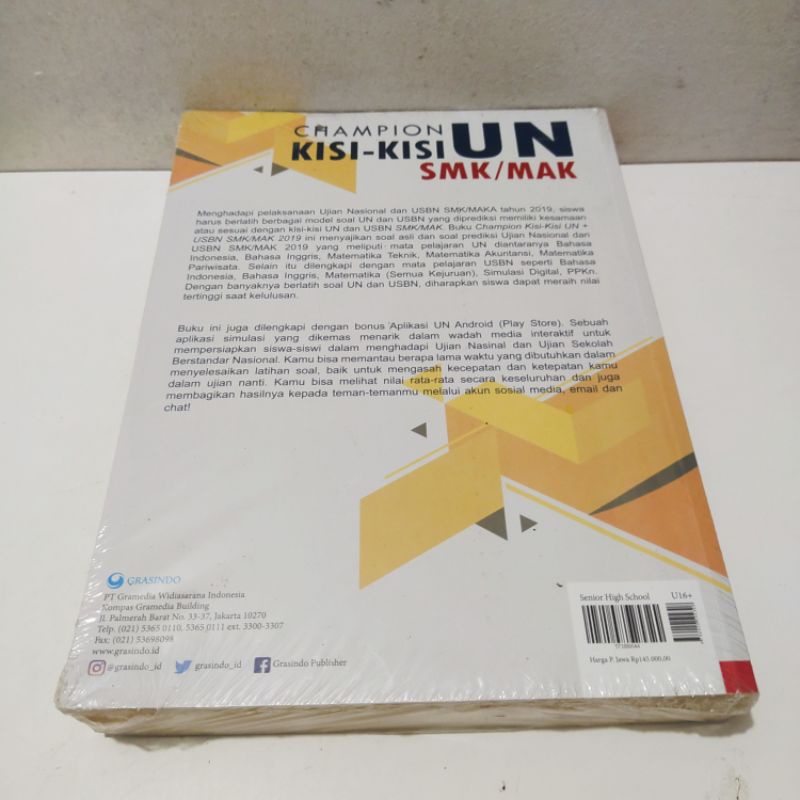 Buku Obral Super Murah - Buku CHAMPION KISI-KISI UN + USBN SMK 2019-1
