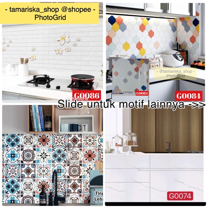 Stiker dapur stiker kamar mandi , anti air, anti minyak, tahan panas