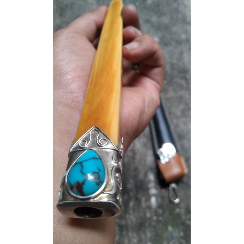 PIPA ONCE BATU PIRUS DAN GG LAWASAN UK.(20,5*2*1,6) FREE SARUNG KULIT ASLI