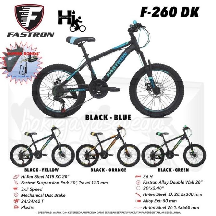 PromoFastron Mtb 20" Terbaru Sepeda Gunung Untuk Anak 8-12 Tahun Promo R10
