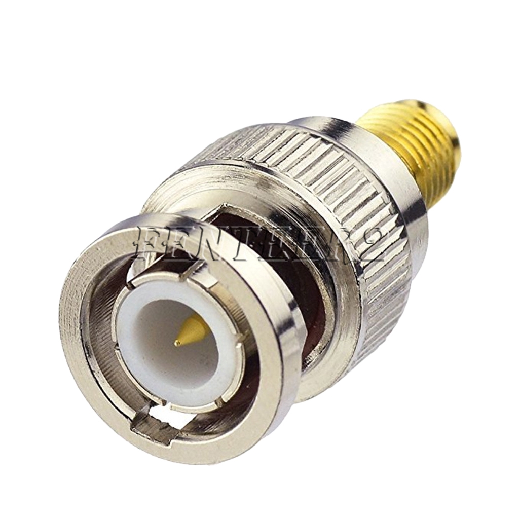 Nickel//Gold-Plated RF Coaxial Connector SMA to BNC Adapter Kits 4 Pieces