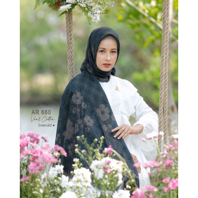 Segi empat arrafi AR 660 / Hijab S4 Arrafi / Hijab cantik arrafi/AR 660/ Hijab Segi Empat terbaru ar