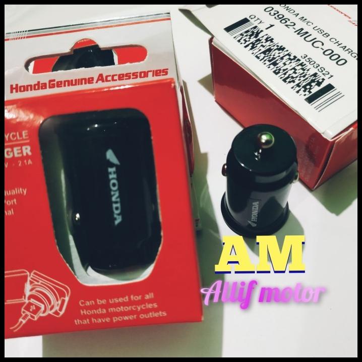 Usb Charger Hp Motor Honda Pcx Adv Beat Deluxe Scoopy Genio Asli Ahm