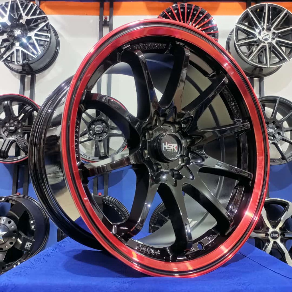 Velg Mobil HSR HIROSHIMA Ring17 Untuk Yaris, Jazz, Mobilio, Avanza, Livina, Calya Dll