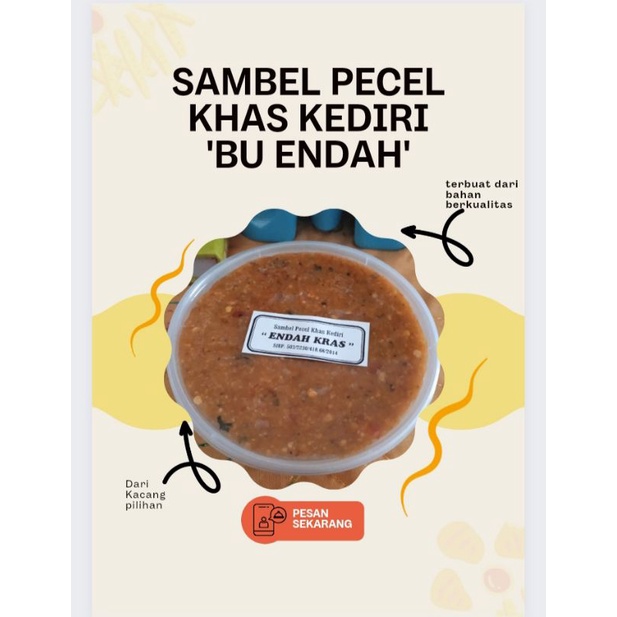 

Sambel Pecel khas Kediri Bu Endah Kras