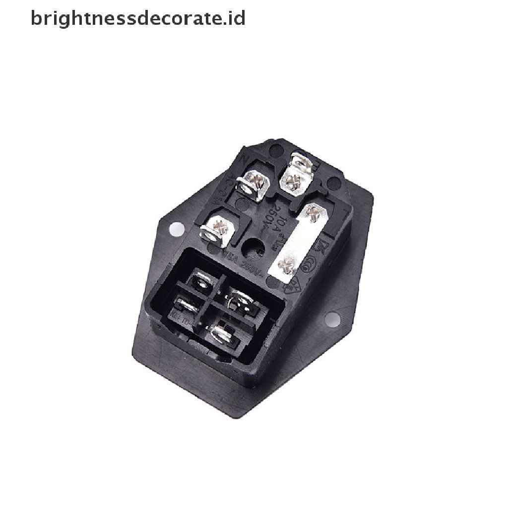 Modul Switch Power Socket 3 Pin Iec320 C14 Inlet Sekring Male 10a