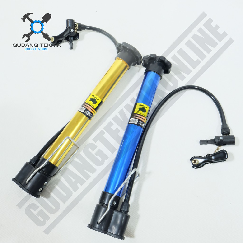 Pompa Sepeda Tabung Mini BISON 8818A / Hand Pump Pompa Angin Ban Motor Portable