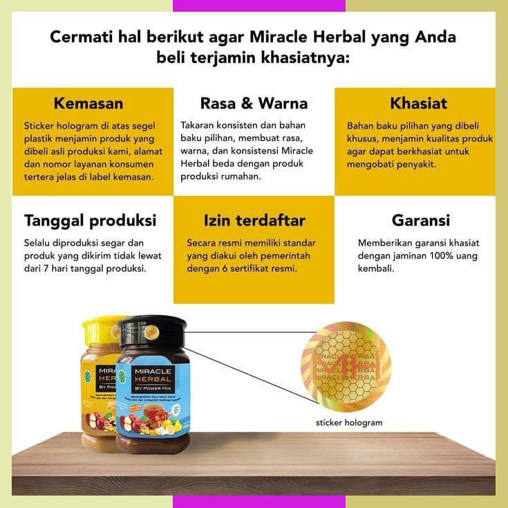 

1 Botol Miracle Herbal By Power Mix Madu Hitam Kemasan 400Ml