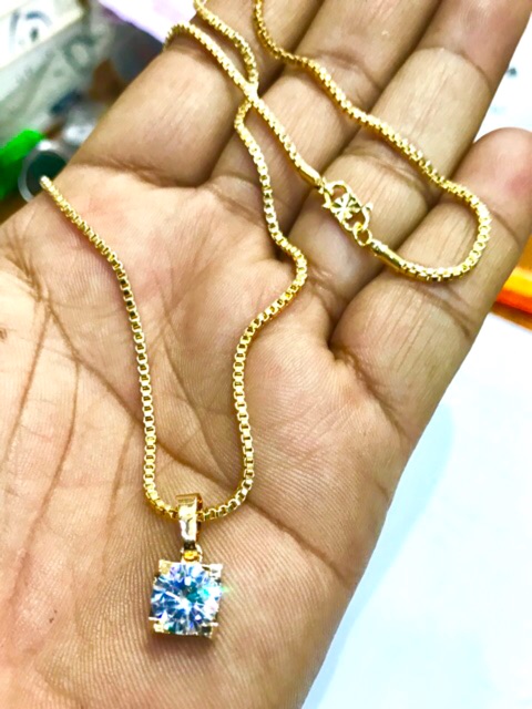 Kalung wanita kalung permata zircone lapisemas yaxiya xuping