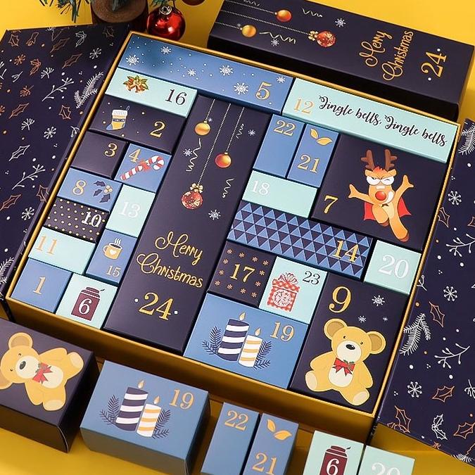 

ADVENT CALENDAR BOX CHRISTMAS DIY PAPER GIFT BOXES COUNTDOWN 24 DV612CDC2