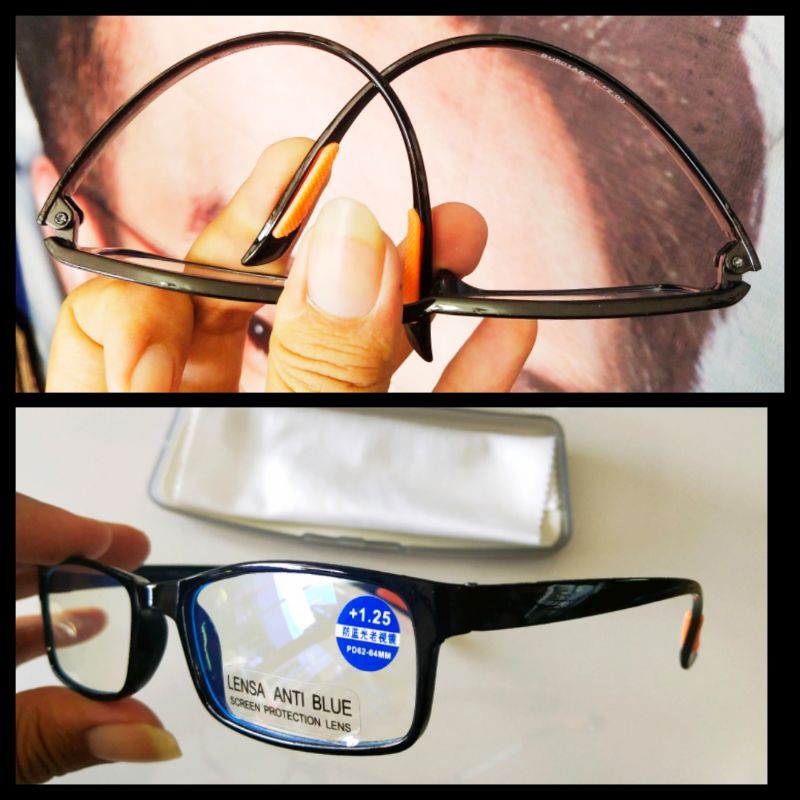 KACAMATA BACA BACA/PLUS DGN LENSA BLURAY RADIASI