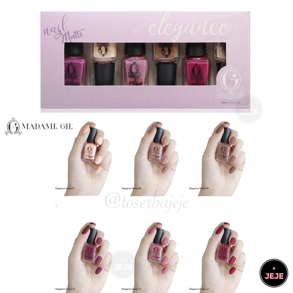 Madame Gie Nail Matte N-Moji N-Shell (Satuan / Ecer)