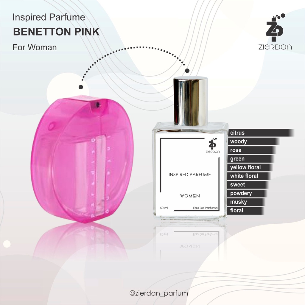 Zierdan Inspired Parfum Benetton Pink Parfume Farfum Minyak Wangi Tahan Lama Wanita Cewek