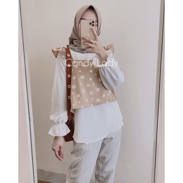 DAISY BLOUSE 2IN1 / BLOUSE MUSLIM WANITA / BLOUSE RAYON TERBARU