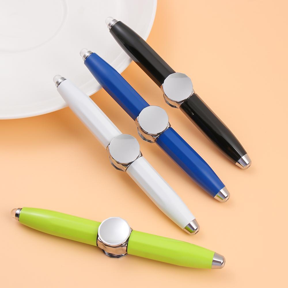 Suyo Fidget Spinner Pen Dekompresi Multi-Fungsi Gyroscope LED