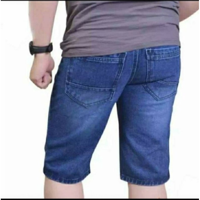 celana pendek jeans pria Stretch/bahan mellar elastis