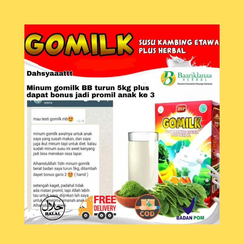 

Susu Gomilk,Susu Etawa/Susu kambing herbal/susu kesehatan
