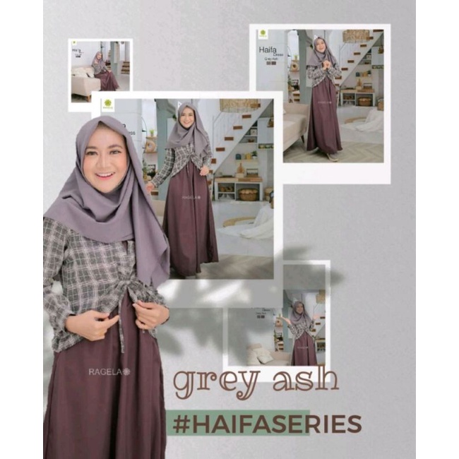 HAIFA DRESS /GAMIS COKLAT