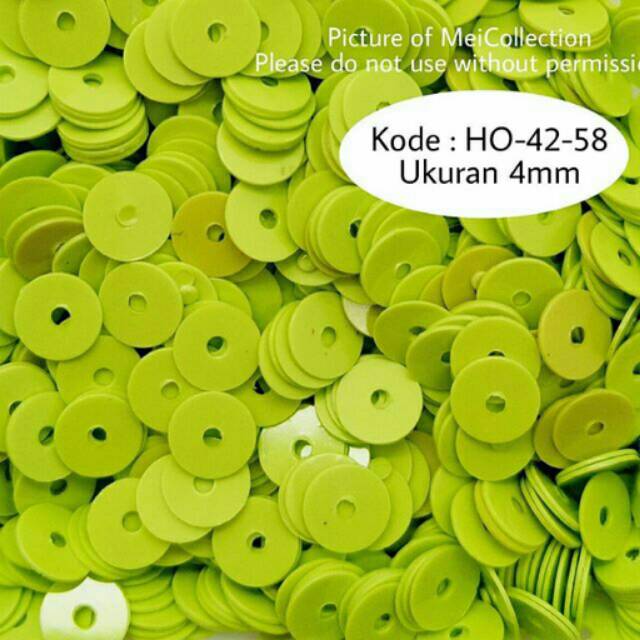 Payet piring hijau daun kode HO-420-58