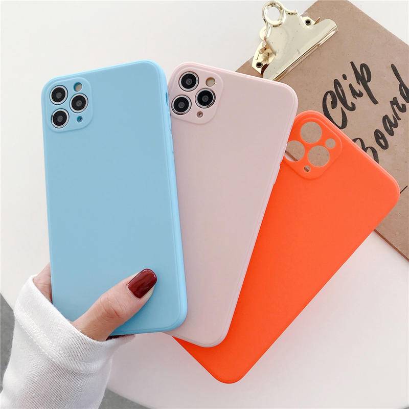 Soft Case TPU Warna Permen Polos Cover iPhone 13 12 11 Pro MAX Mini X XS MAX XR Se 2022 2020 6 6S 7 8 Plus