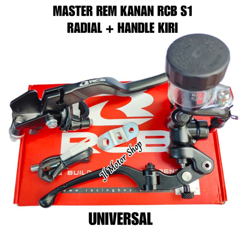 MASTER REM KANAN RCB S1 + HANDLE REM / KOPLING E2 - MASTER REM RCB+ HANDLE KOPLING RCB E2 ORIGINAL