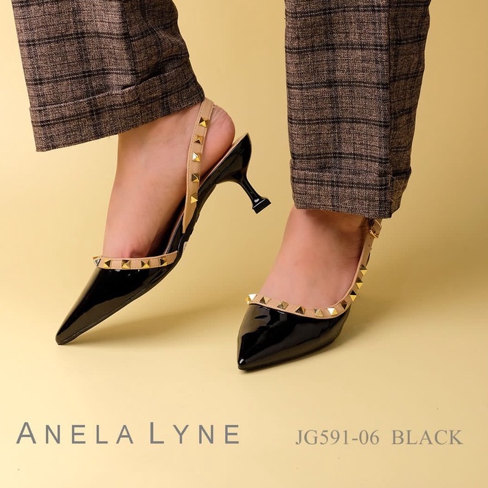 ANELA LYNE BOBBIJO SEPATU ROCKSTUD GLOSY G591-06 ORIGINAL