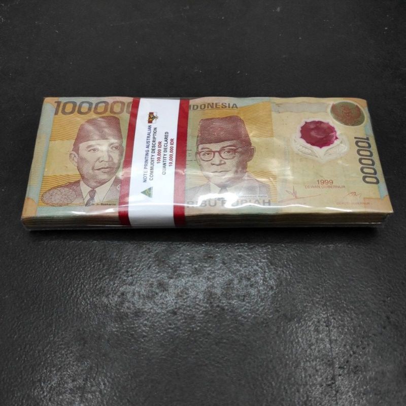 UANG INDO POLYMER IDR 100.000 1 GEPOK