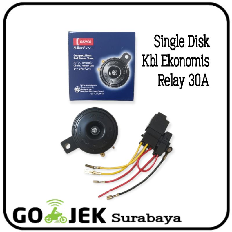 Klakson Single Disk DENSO Original - Universal Motor - 12v