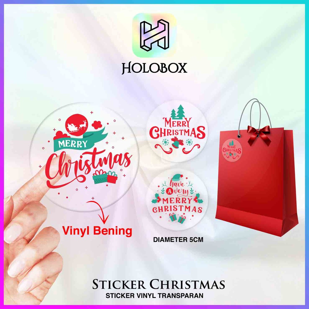 

Sticker Natal / Merry Christmas / Gel / Murah / Aksesoris / Packagng / S51