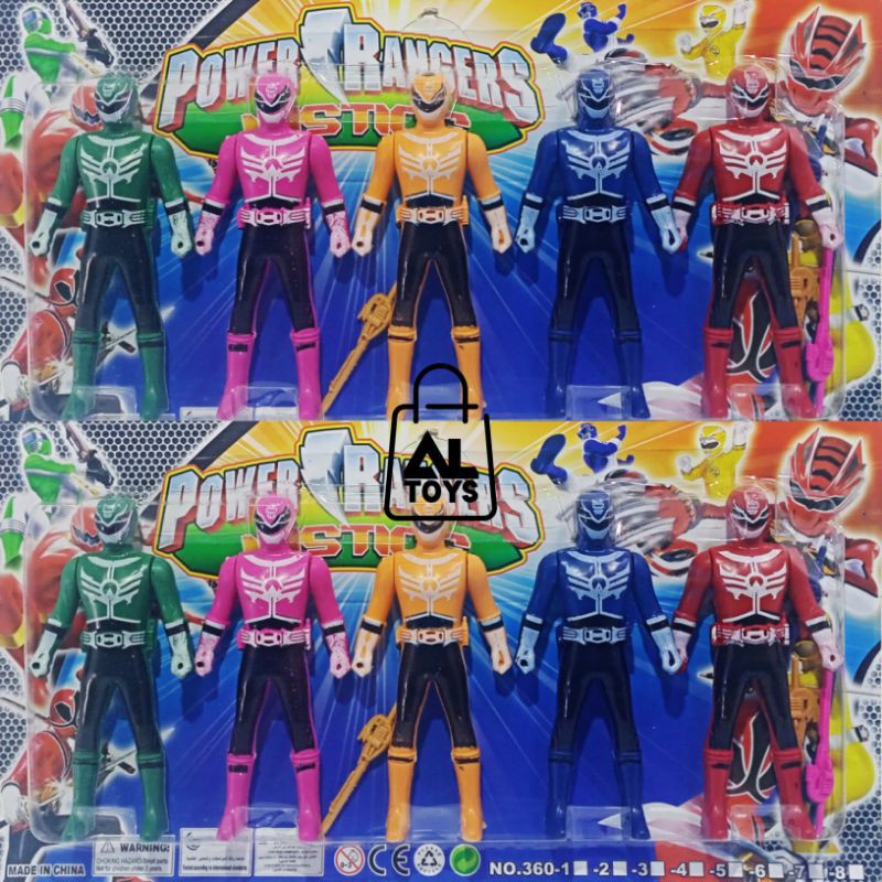 Mainan figure power rangers / Ultraman isi 5pcs murah