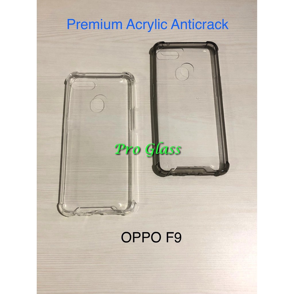 OPPO F9 / OPPO FIND X Anticrack / Anti Crack / Premium ACRYLIC Mika Case Silicone