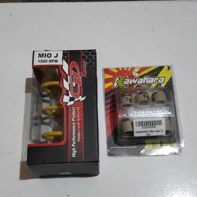 PAKET Roller KAWAHARA racing mio J mio Gt fino 115 Fi 10 gram + per cvt CLD 1500 RPM