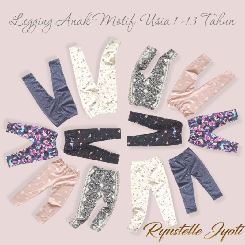 Legging Anak Motif Kekinian Murah / Legging Motif usia 1 - 13 Tahun