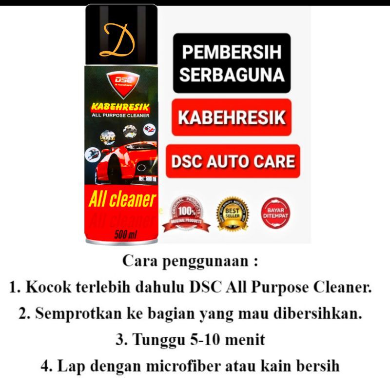 All clear foam kabeh resik 500 ml DSC  pembersih sepatu jok kulit  jok kain bludru  multi purpose