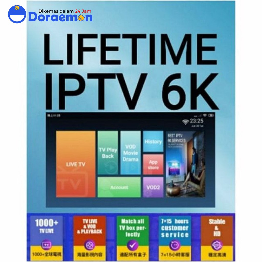 TV Premium IPTV lifetime Ios dan Andoid | Shopee Indonesia