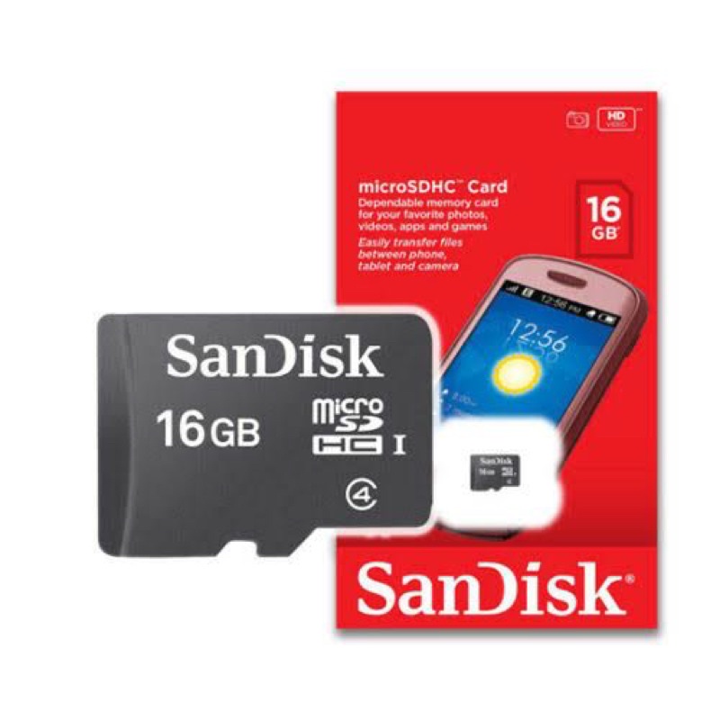 MEMORY SANDISK ORIGINAL 16GB CLAS 4 MEMORI SANDISK PROMO SEN