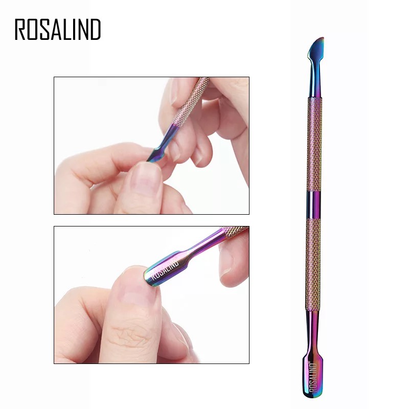 ROSALIND Cuticle Pusher / Nail Pusher / Pendorong Kutikula dan Pencabut Kulit mati Kutikula